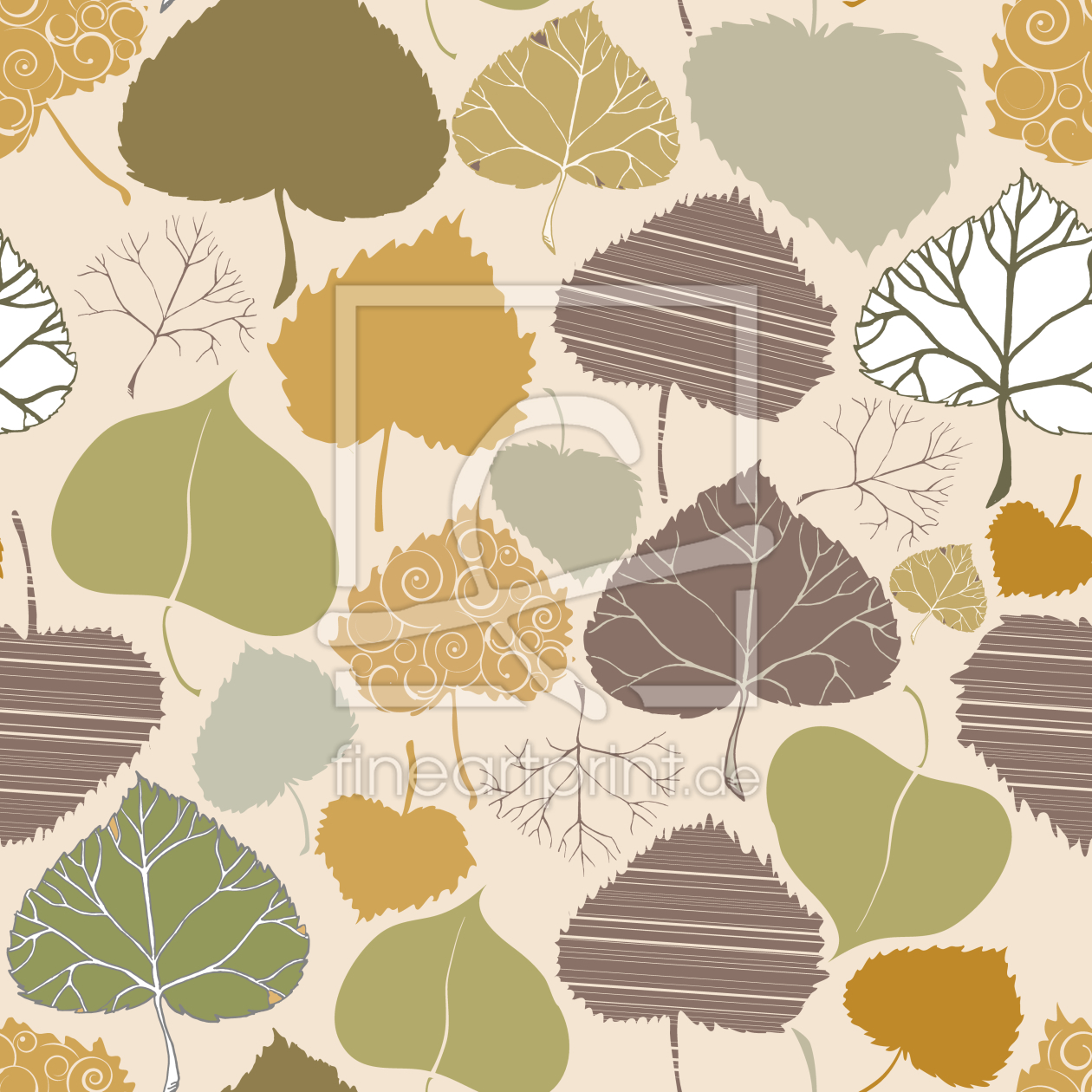 Bild-Nr.: 9006240 Blatt Welt Im Herbst erstellt von patterndesigns-com