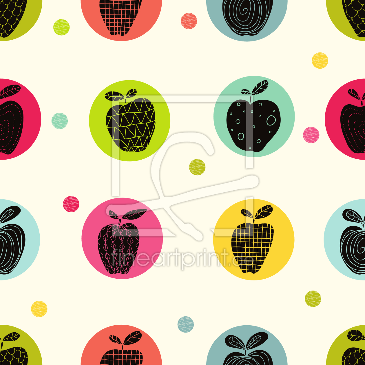 Bild-Nr.: 9006251 Apfel Sticker erstellt von patterndesigns-com