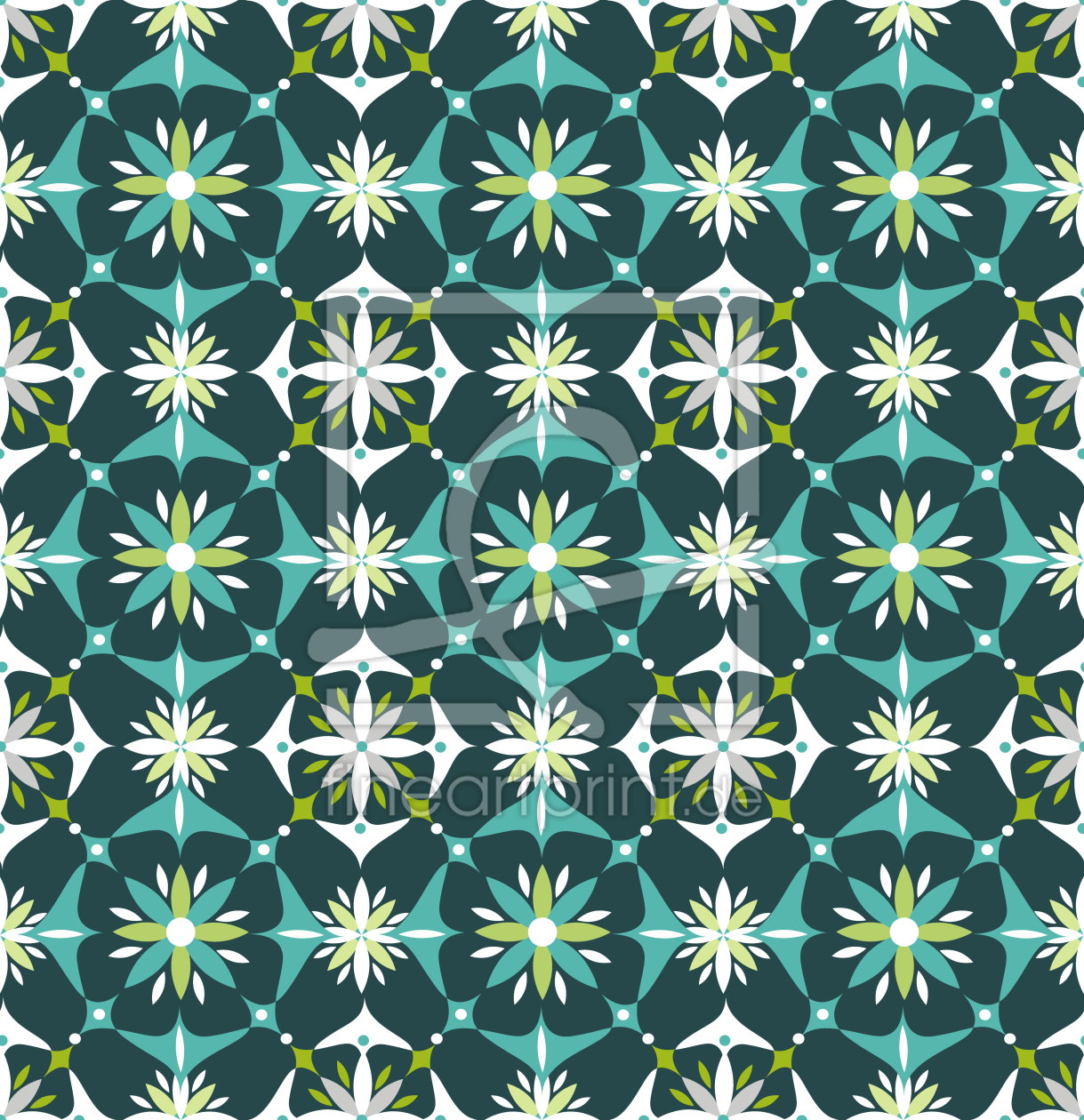 Bild-Nr.: 9006253 Blumen Mosaik Im Frühling erstellt von patterndesigns-com