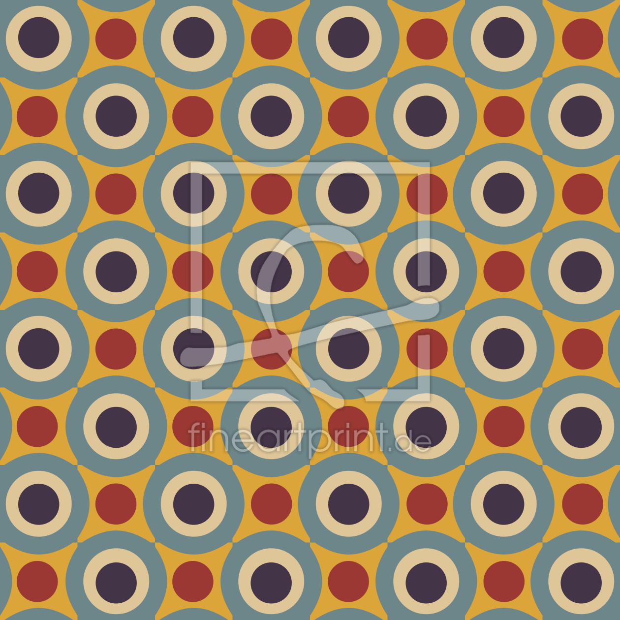Bild-Nr.: 9006262 Punkt Und Kreis Im Retro Raum erstellt von patterndesigns-com