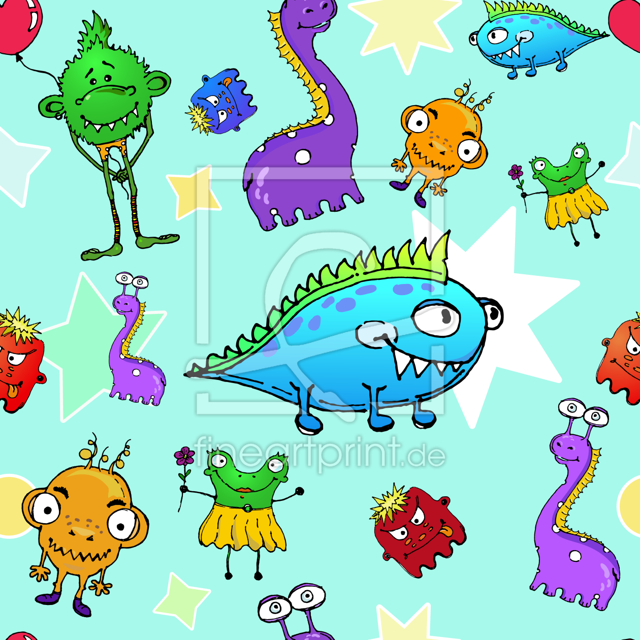 Bild-Nr.: 9006276 Monster Stars erstellt von patterndesigns-com