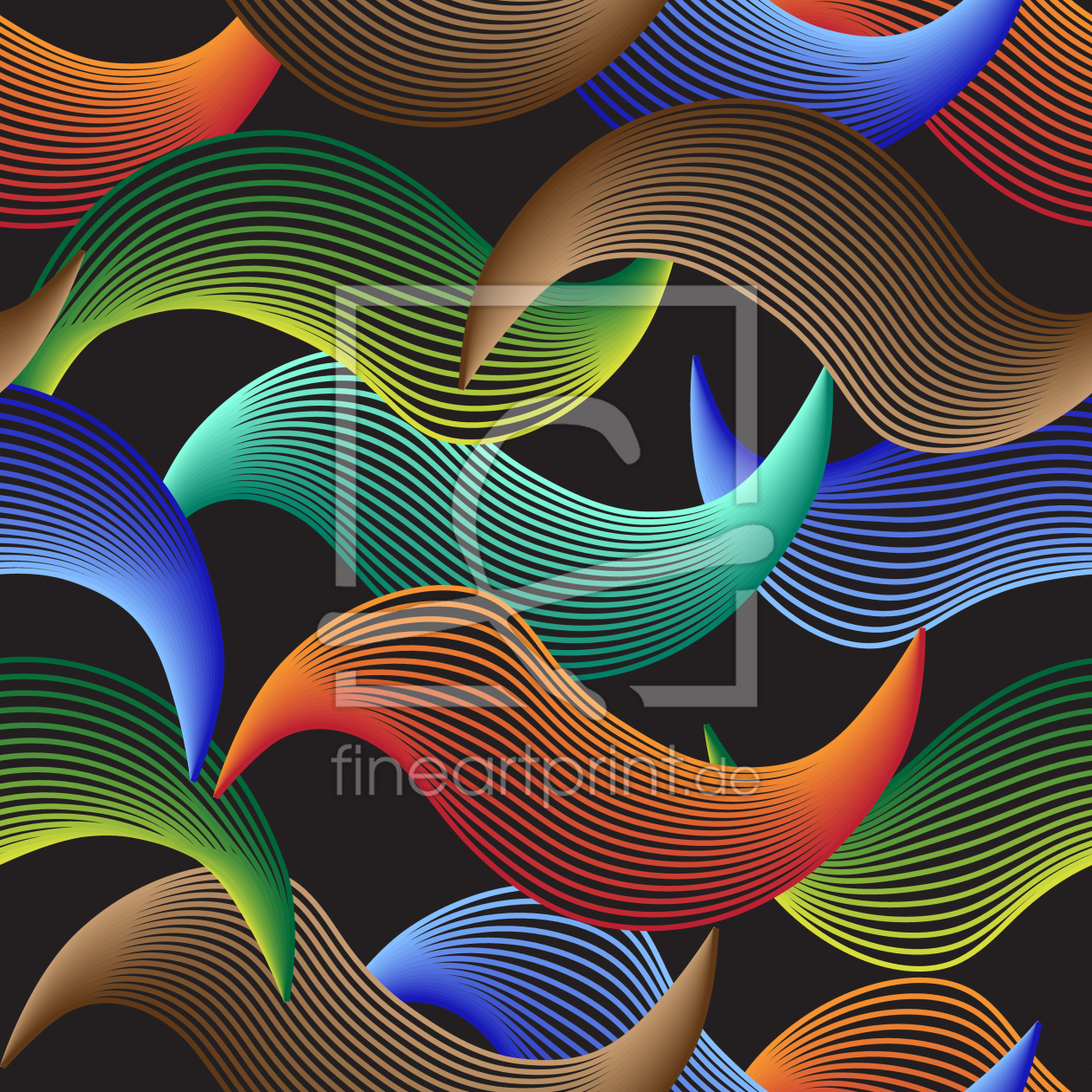 Bild-Nr.: 9006328 Wellen Illusion erstellt von patterndesigns-com