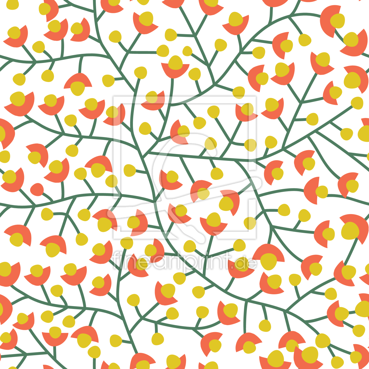 Bild-Nr.: 9006361 Nordische Sommer Blüte erstellt von patterndesigns-com