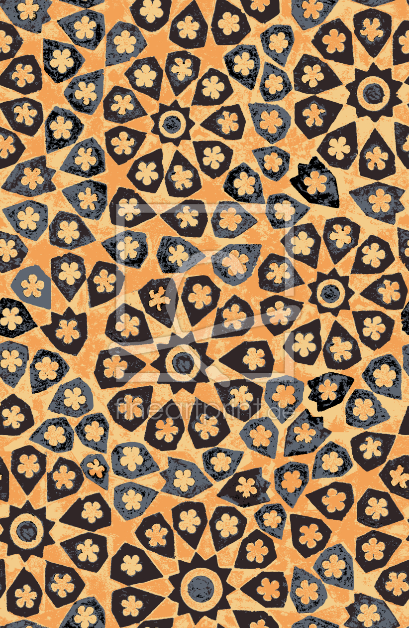 Bild-Nr.: 9006402 Archaisches Mosaik erstellt von patterndesigns-com