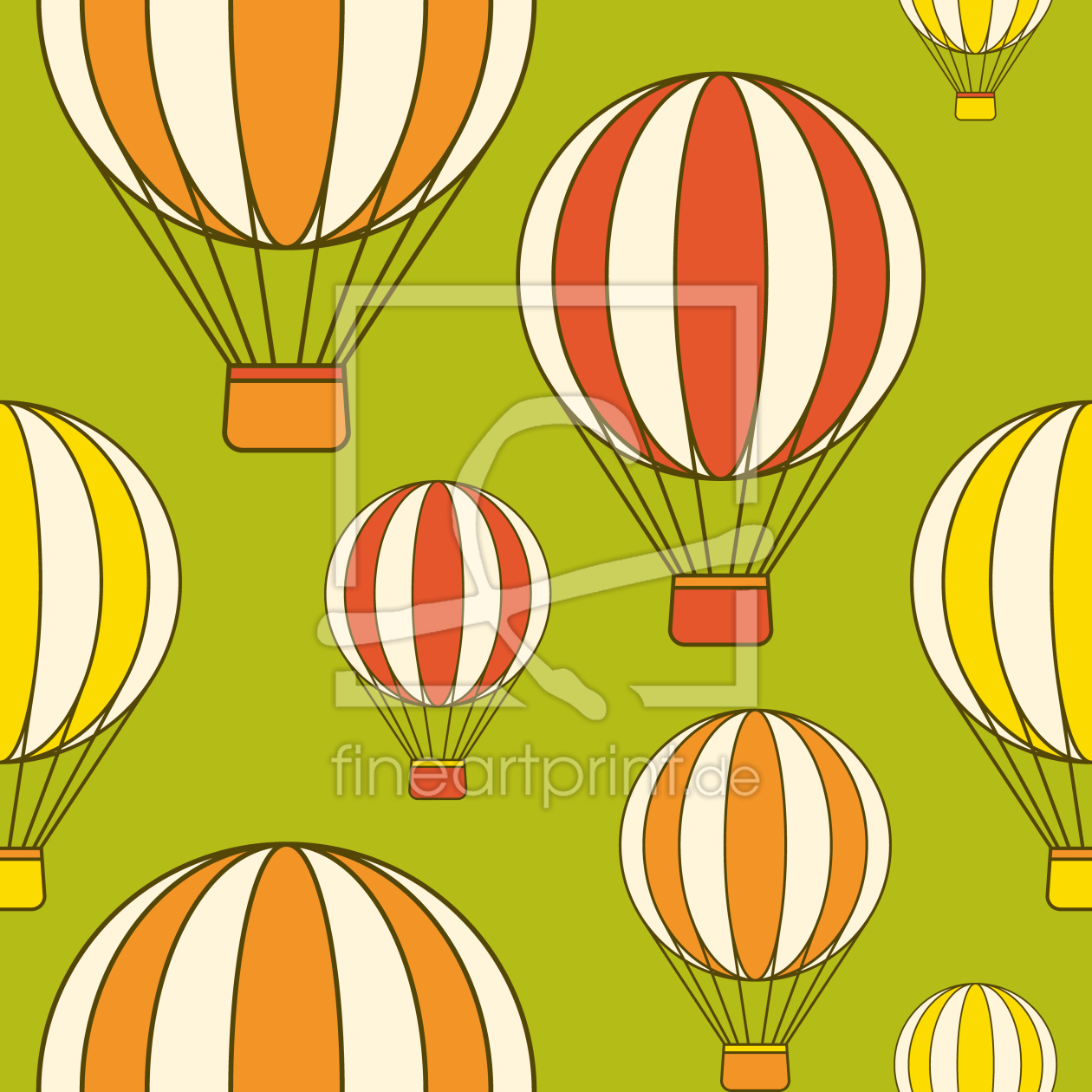 Bild-Nr.: 9006486 Ballonfahrt ins Grüne erstellt von patterndesigns-com