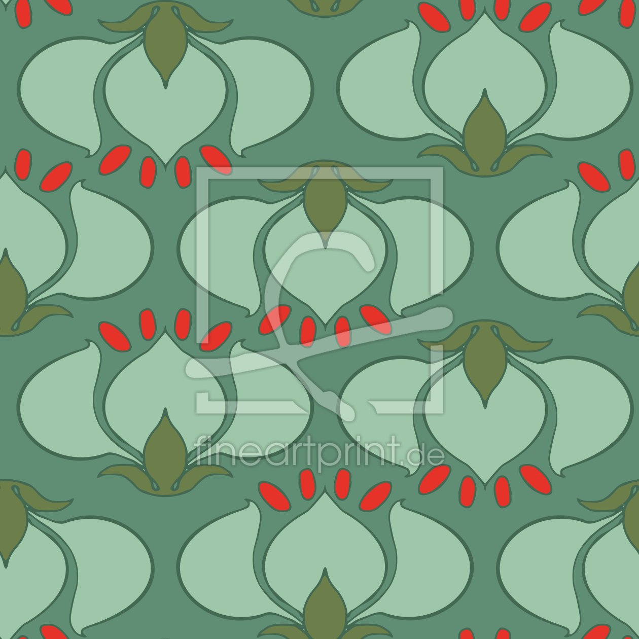 Bild-Nr.: 9006493 Jugendstil Tulpen erstellt von patterndesigns-com