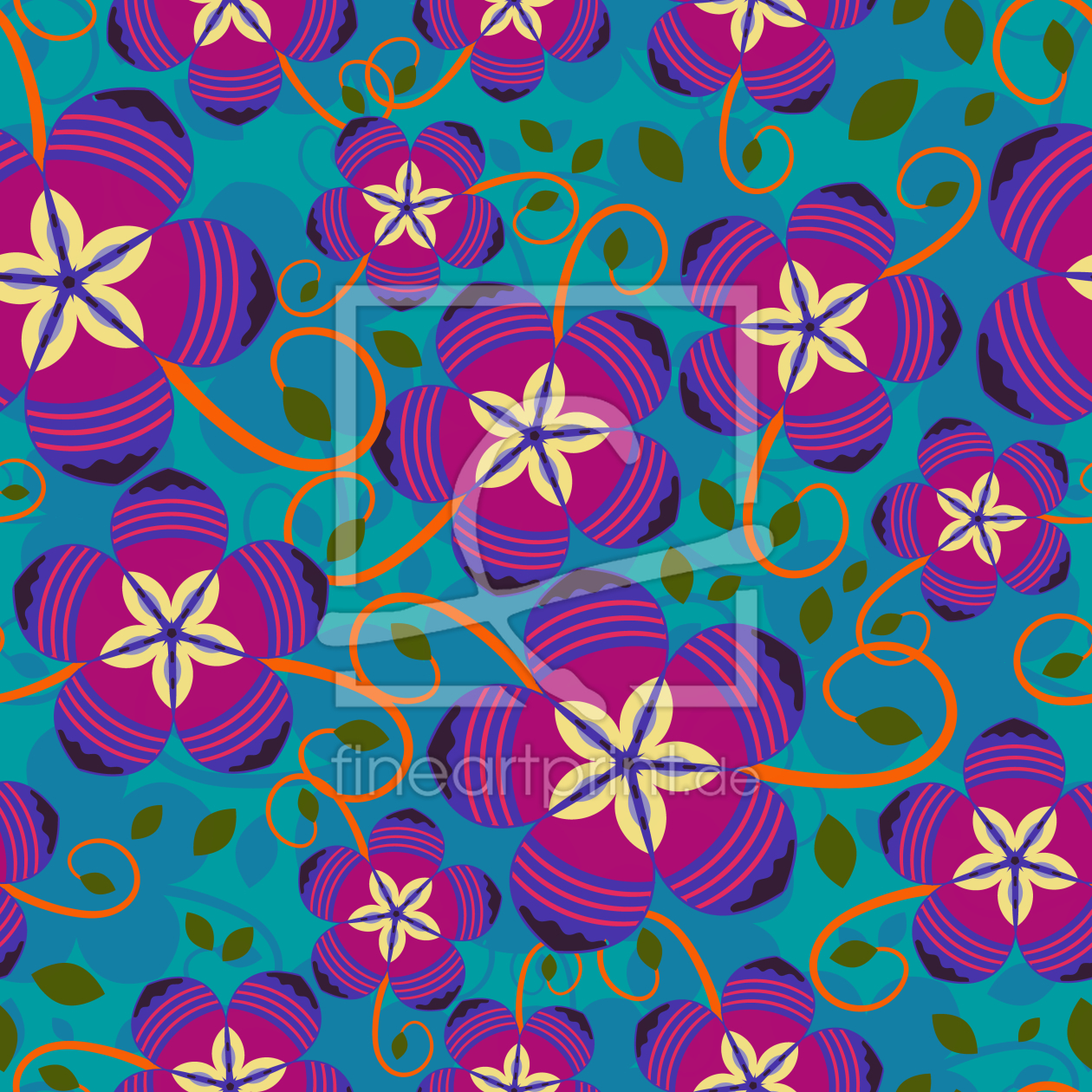 Bild-Nr.: 9006513 Funky Flowers erstellt von patterndesigns-com