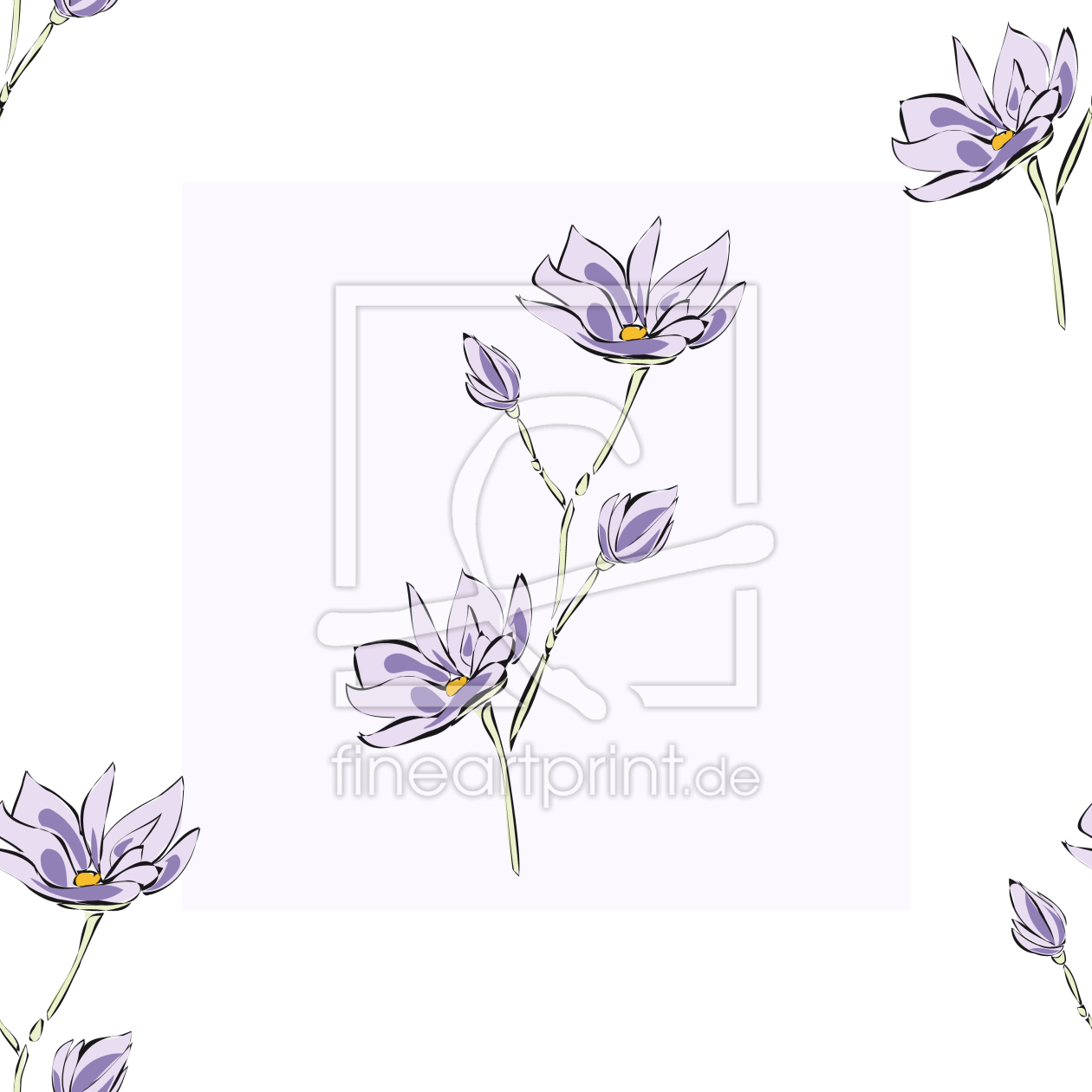 Bild-Nr.: 9006549 Magnolienblüten Quadrate erstellt von patterndesigns-com