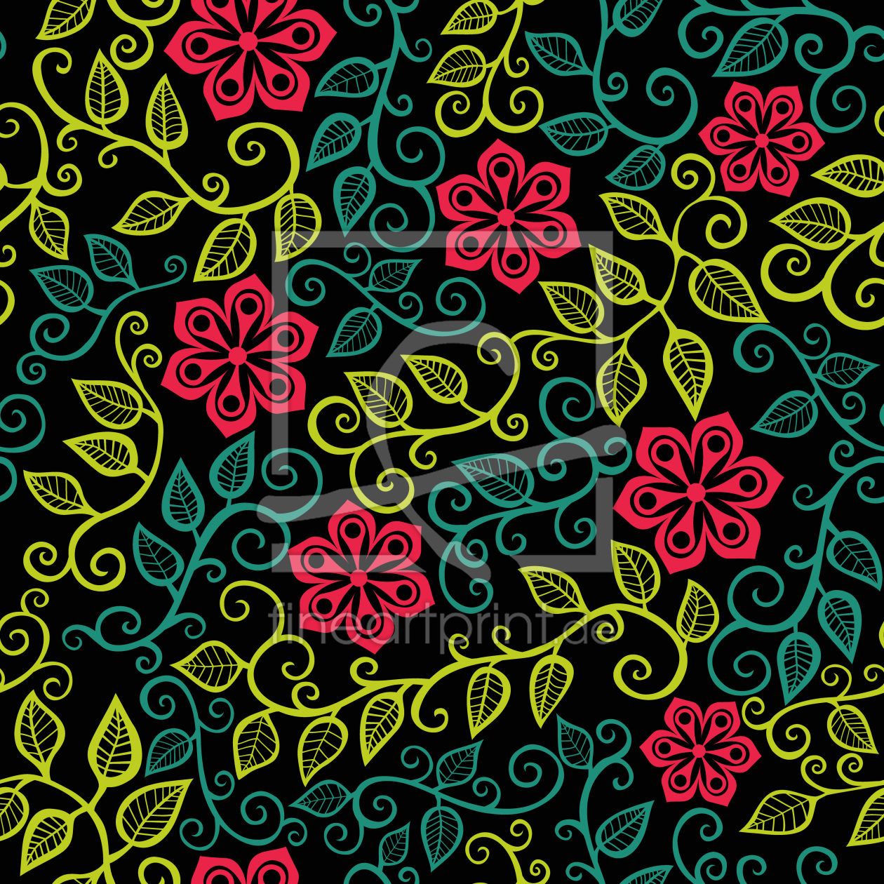 Bild-Nr.: 9006565 Sternblumen Garten erstellt von patterndesigns-com