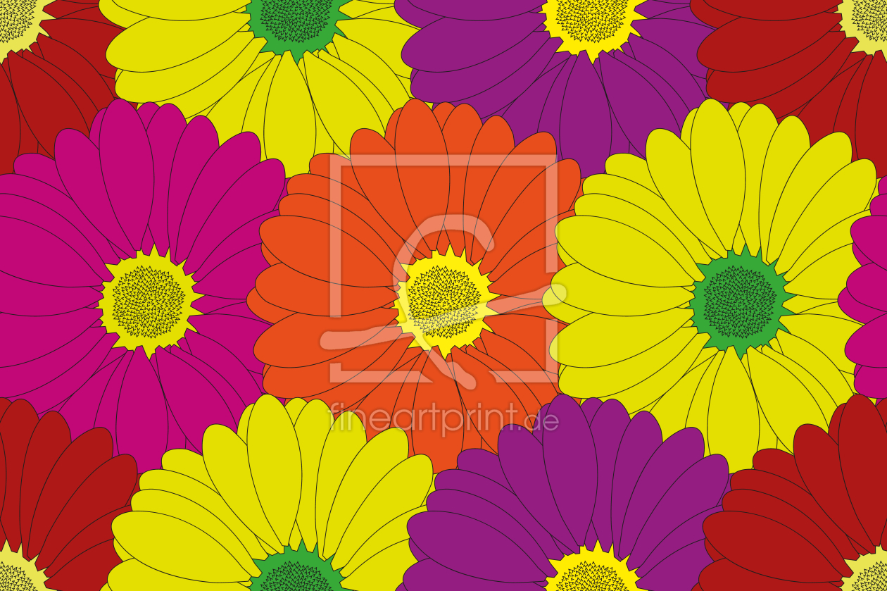 Bild-Nr.: 9006609 Gerbera erstellt von patterndesigns-com