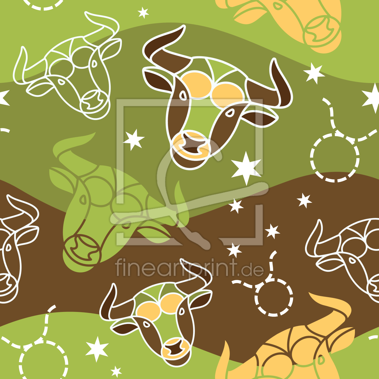 Bild-Nr.: 9006731 Im Sternzeichen Stier erstellt von patterndesigns-com