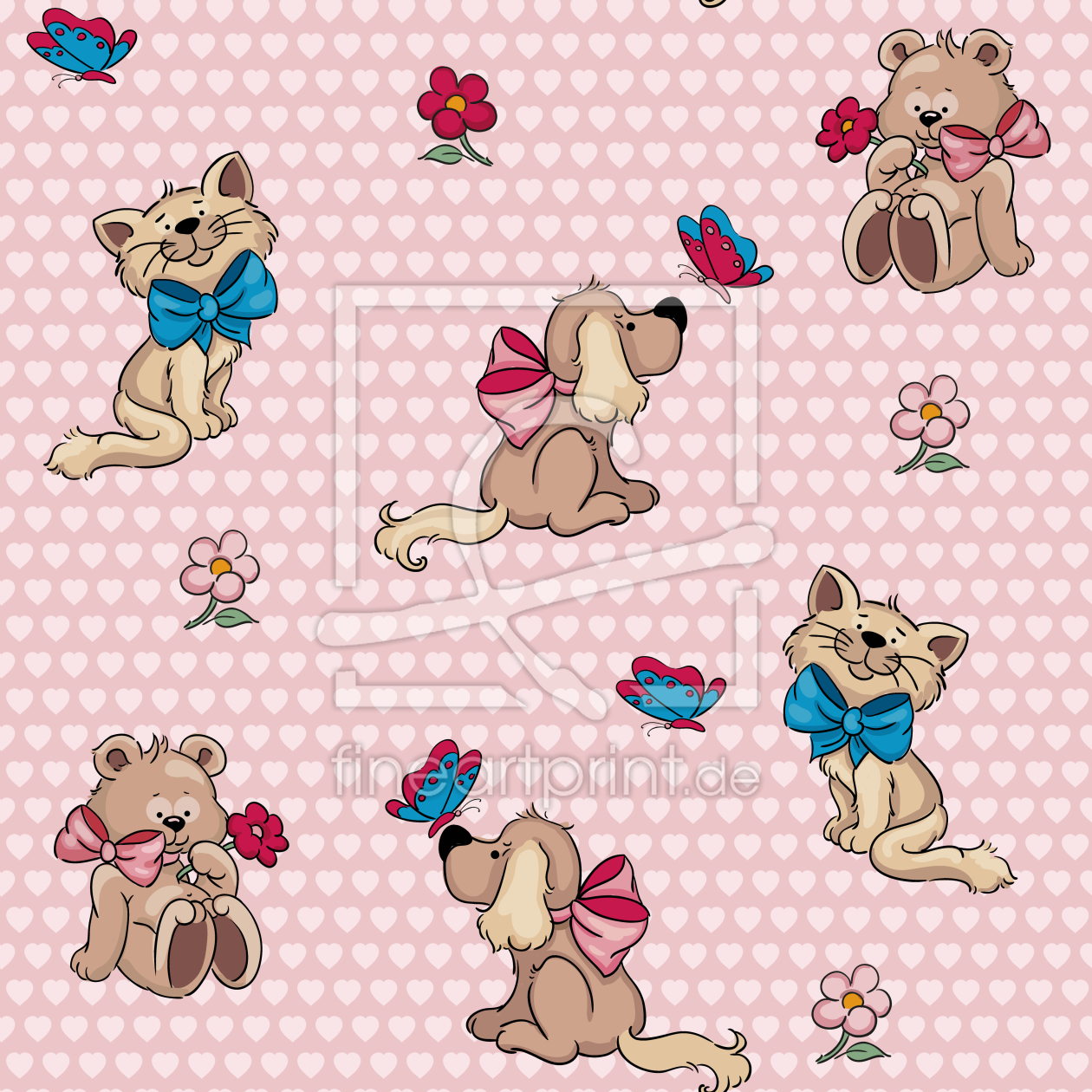 Bild-Nr.: 9006745 Niedliche Kuschel Tiere erstellt von patterndesigns-com