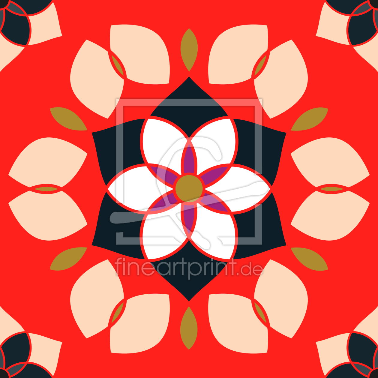 Bild-Nr.: 9006781 Flor De Lotto erstellt von patterndesigns-com