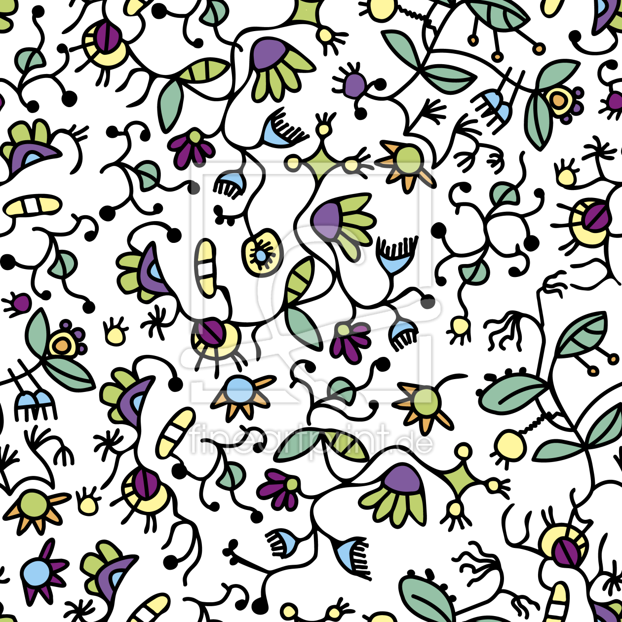 Bild-Nr.: 9006890 Doodle Flora erstellt von patterndesigns-com