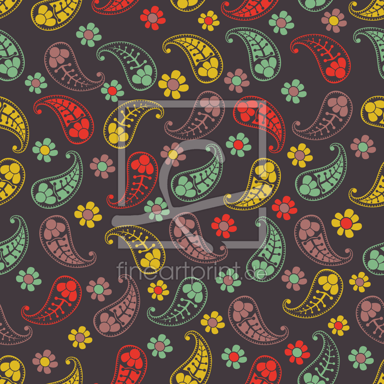 Bild-Nr.: 9006907 Herbst Paisley Mix erstellt von patterndesigns-com