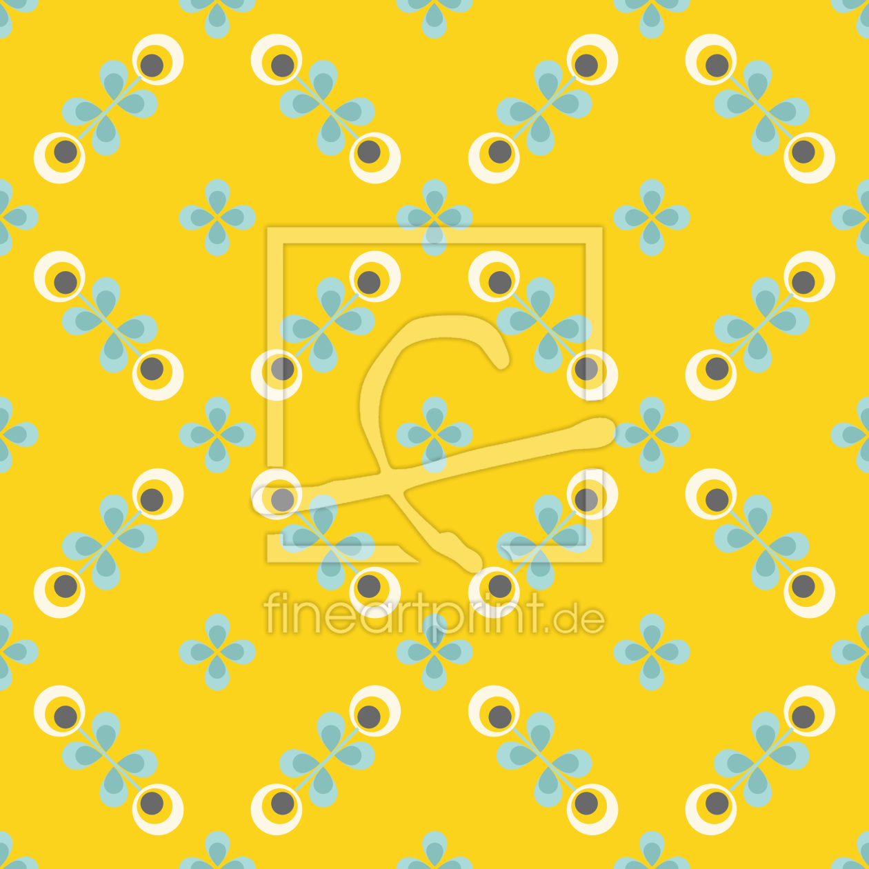 Bild-Nr.: 9006938 Skandinavische Retro Blumen erstellt von patterndesigns-com
