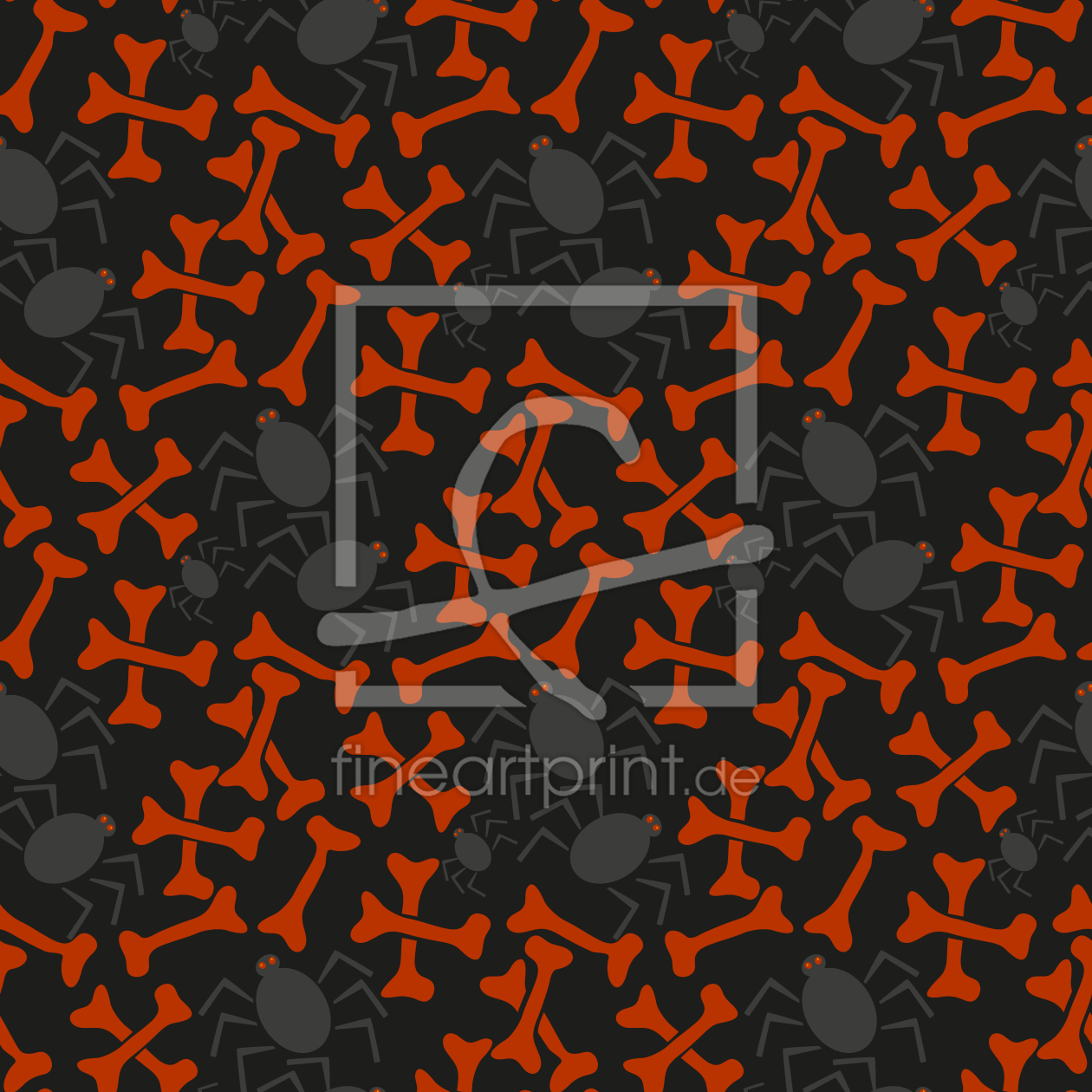 Bild-Nr.: 9006948 Knochen Und Spinnen erstellt von patterndesigns-com