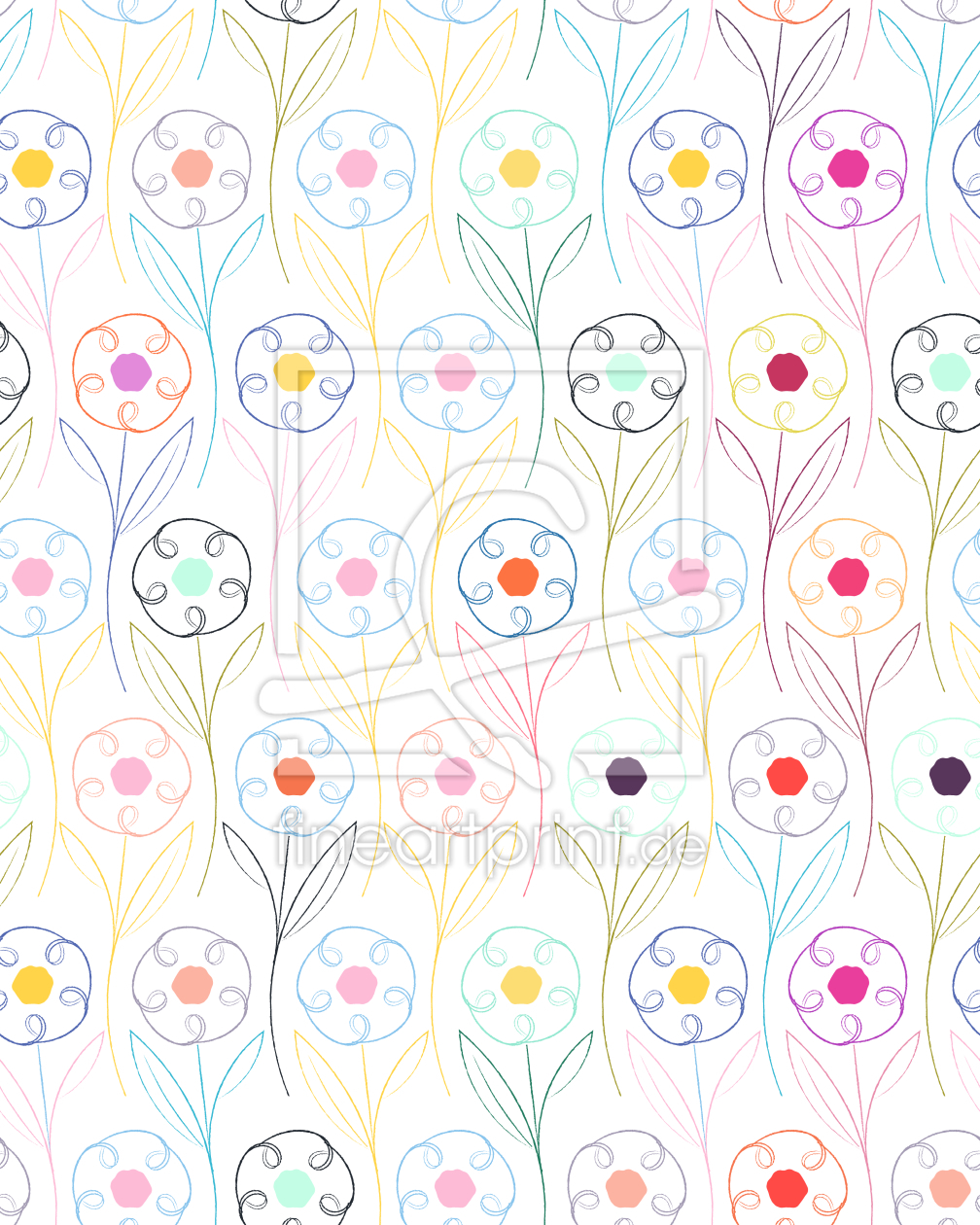 Bild-Nr.: 9006974 Petite Flores Del Jardin erstellt von patterndesigns-com