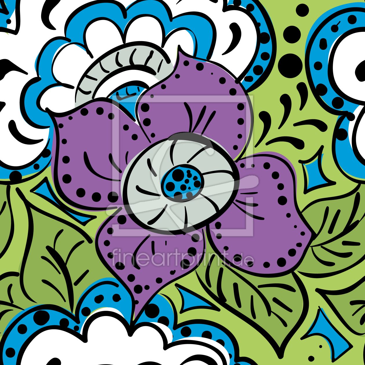 Bild-Nr.: 9007034 Frühlings Doodle erstellt von patterndesigns-com