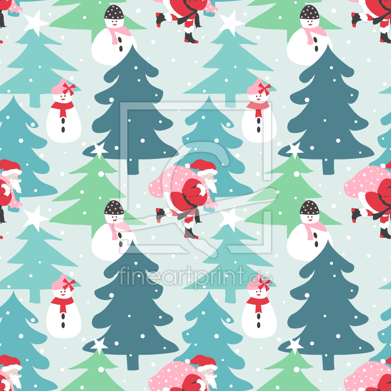 Bild-Nr.: 9007057 Weihnachtsmann In Eile erstellt von patterndesigns-com