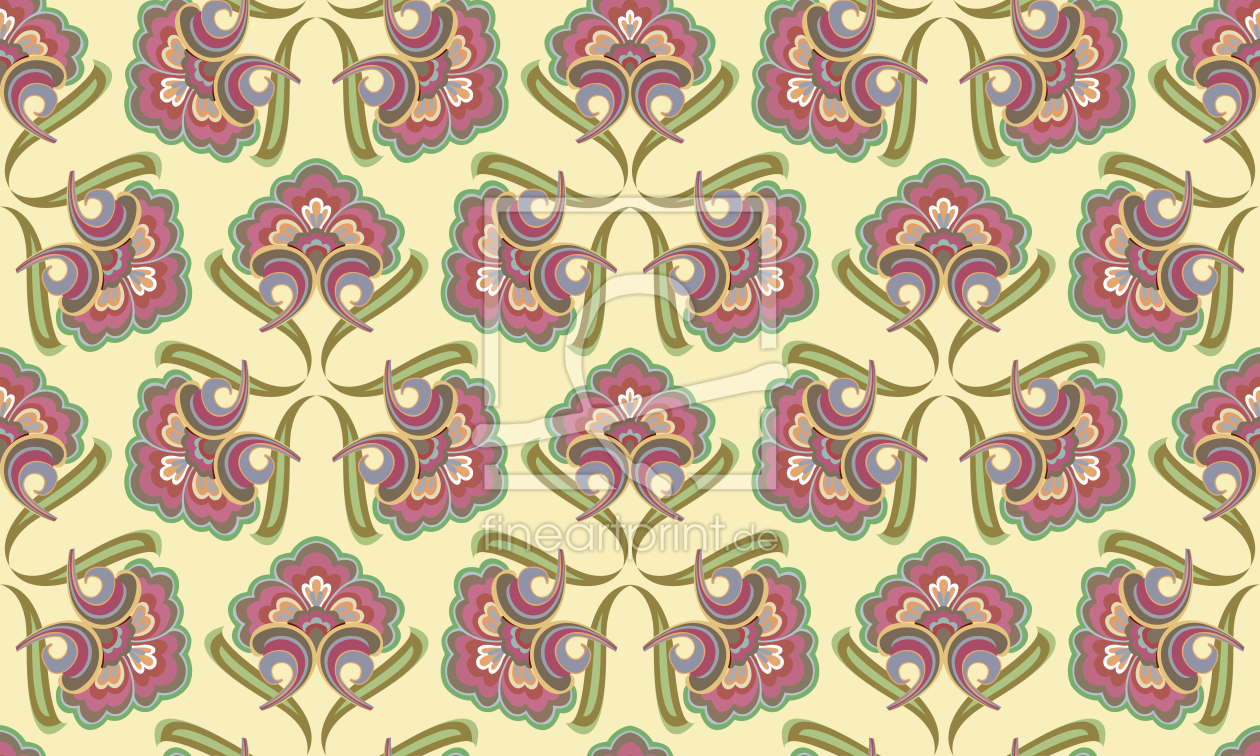 Bild-Nr.: 9007065 Historische Blumen erstellt von patterndesigns-com