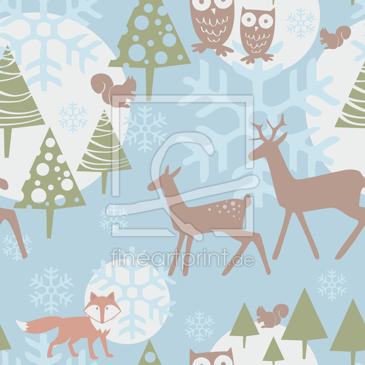 Bild-Nr.: 9007152 Winterwald erstellt von patterndesigns-com