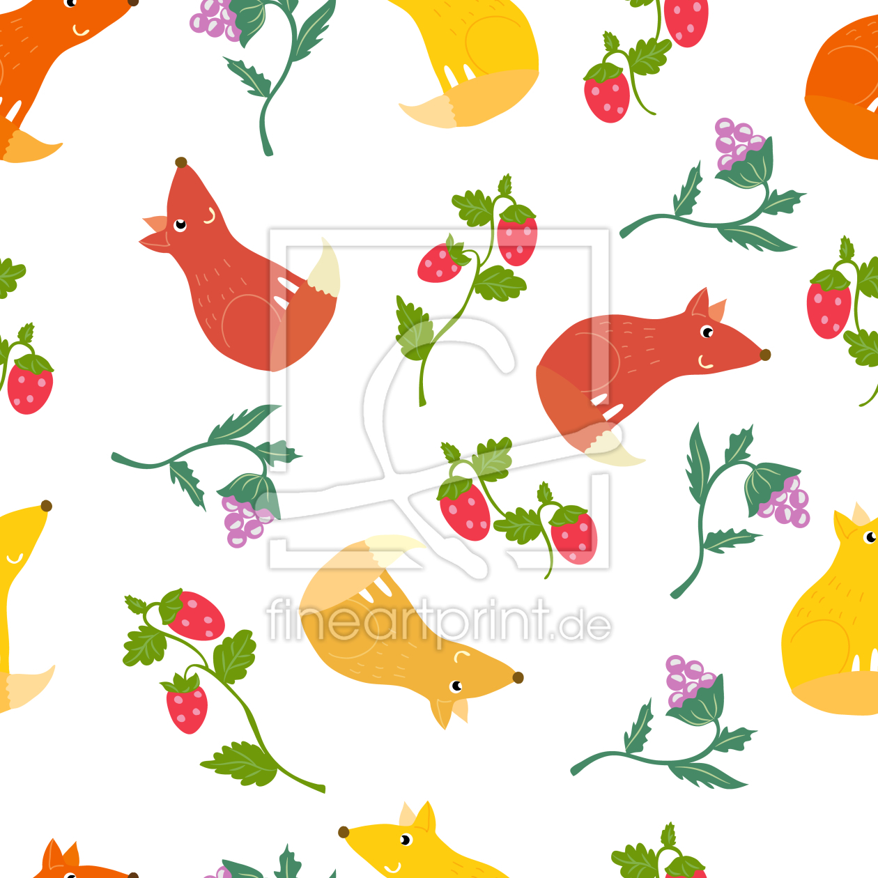 Bild-Nr.: 9007306 Fuchs Freunde erstellt von patterndesigns-com