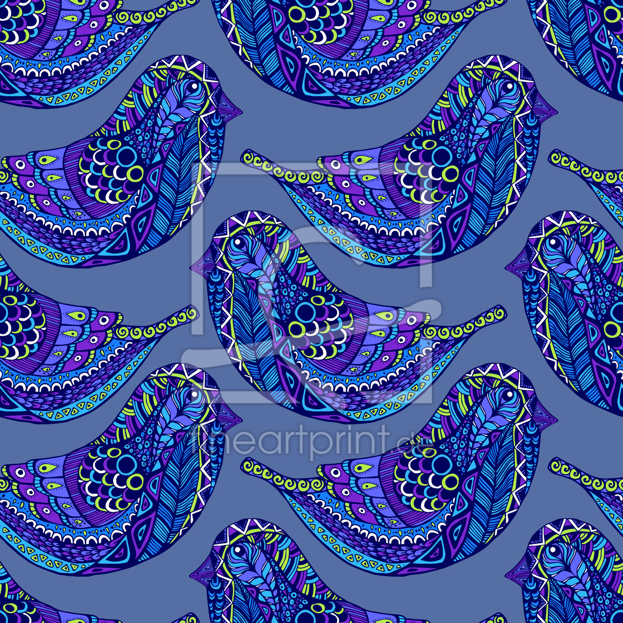 Bild-Nr.: 9007321 Doodle Vogel erstellt von patterndesigns-com