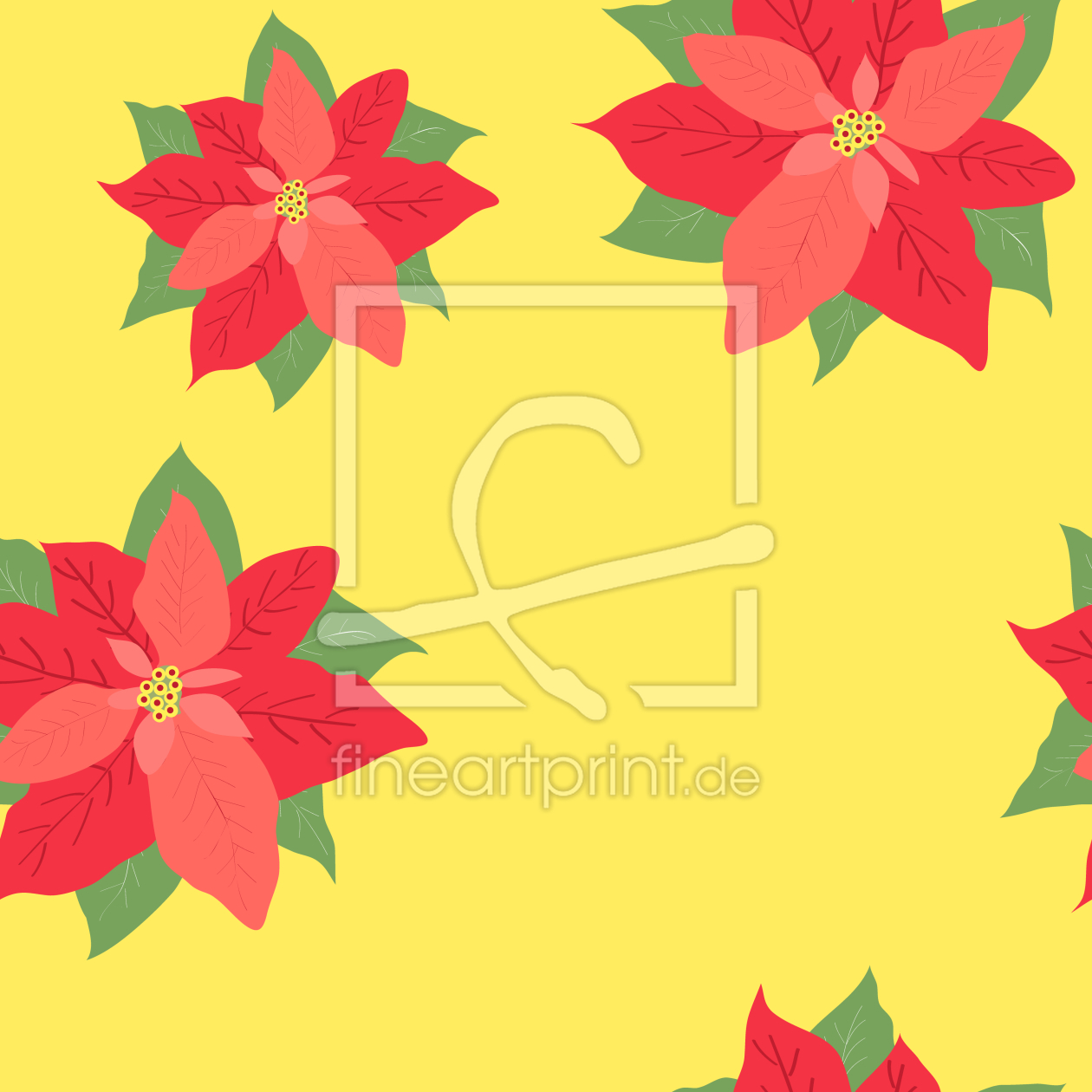 Bild-Nr.: 9007522 Weihnachtsstern In Blüte erstellt von patterndesigns-com