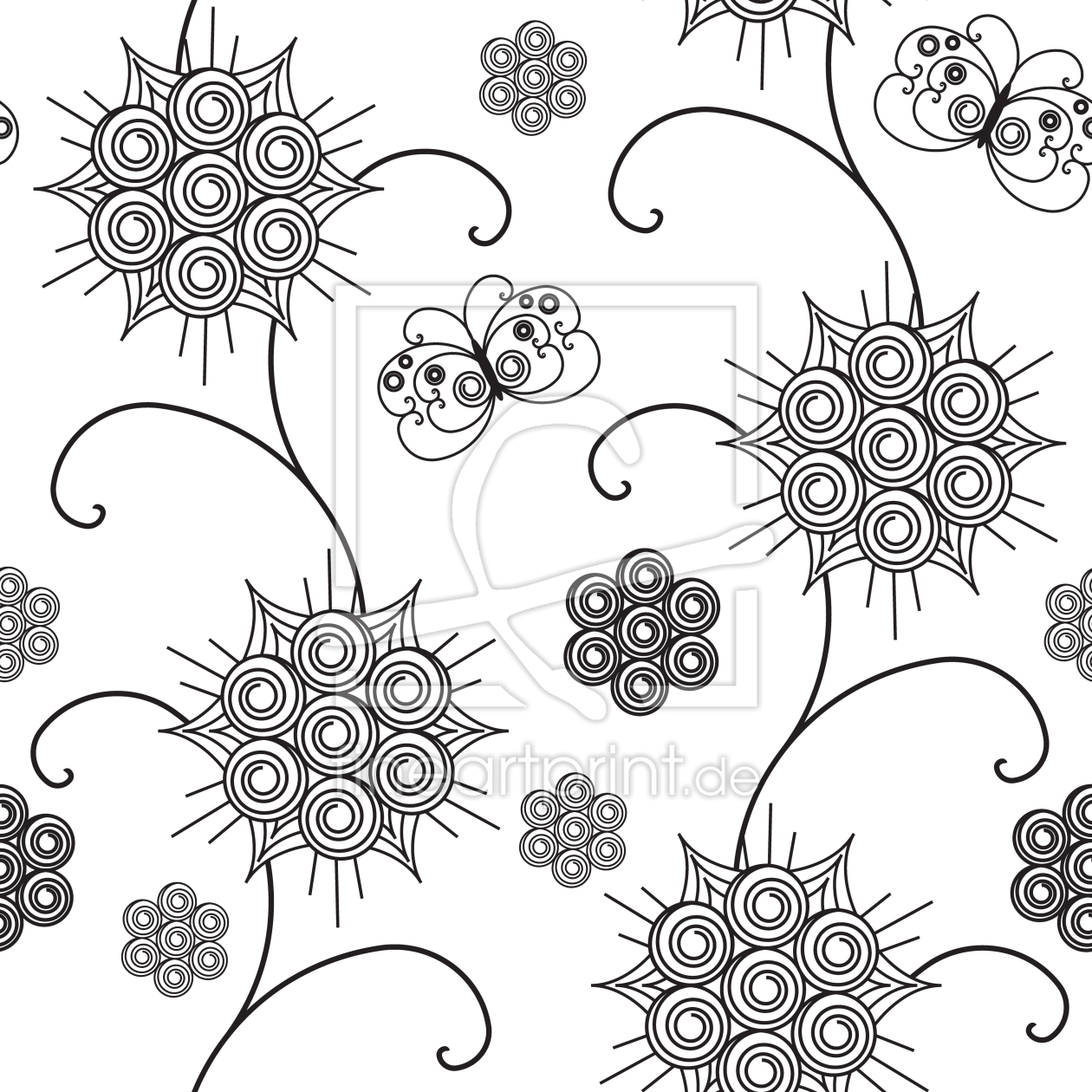 Bild-Nr.: 9007660 Elegante Flora erstellt von patterndesigns-com