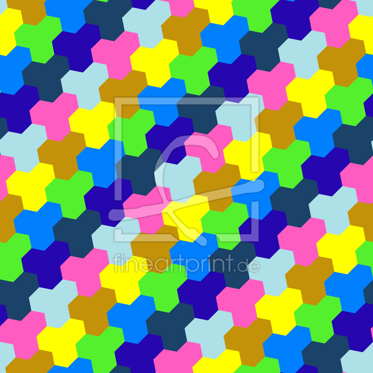 Bild-Nr.: 9007704 Spielen Mit Sechsecken erstellt von patterndesigns-com