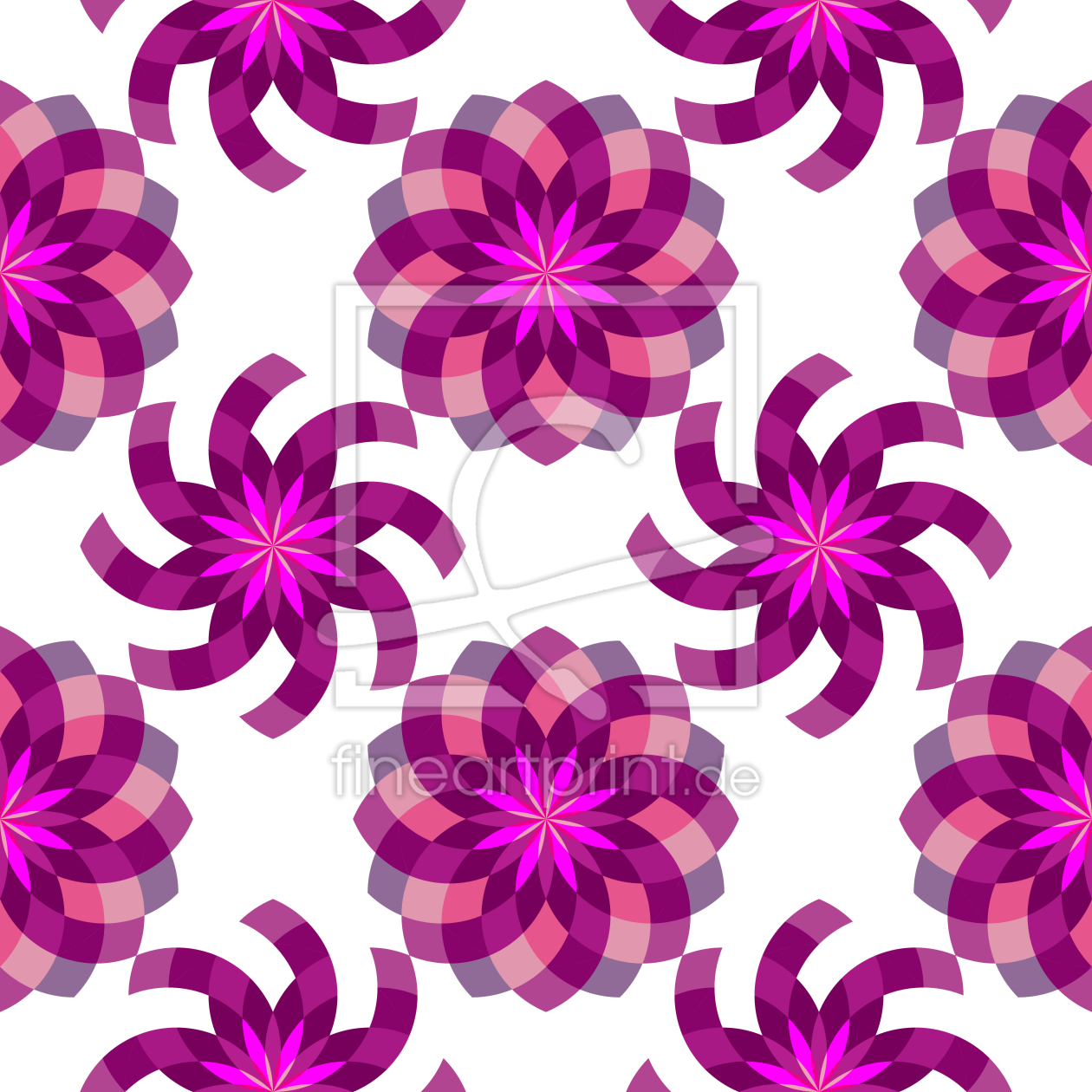 Bild-Nr.: 9007706 Geometrischer Blumenzauber erstellt von patterndesigns-com