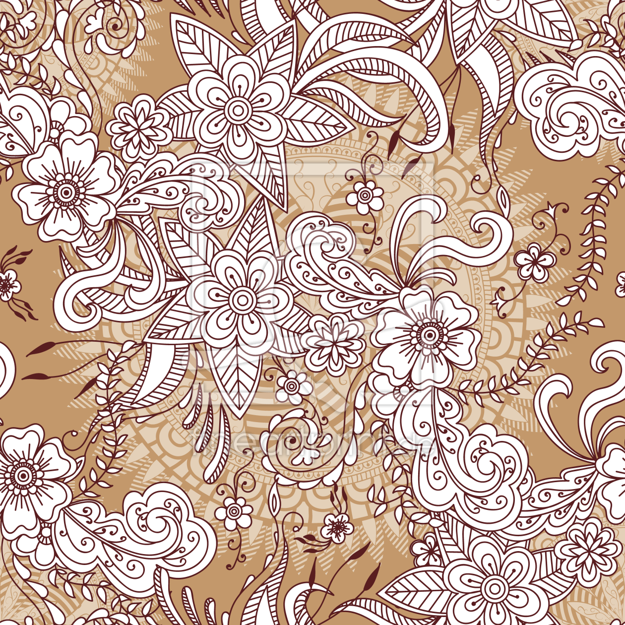 Bild-Nr.: 9007716 Henna Floral erstellt von patterndesigns-com