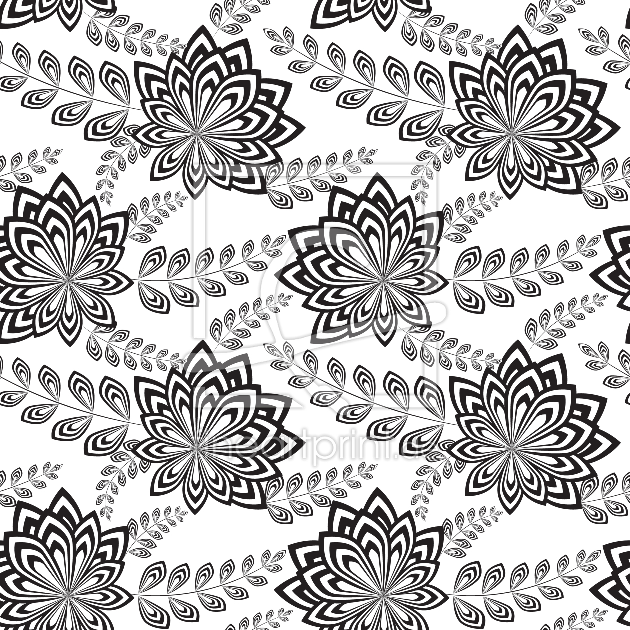 Bild-Nr.: 9007745 Moderne Blumen erstellt von patterndesigns-com