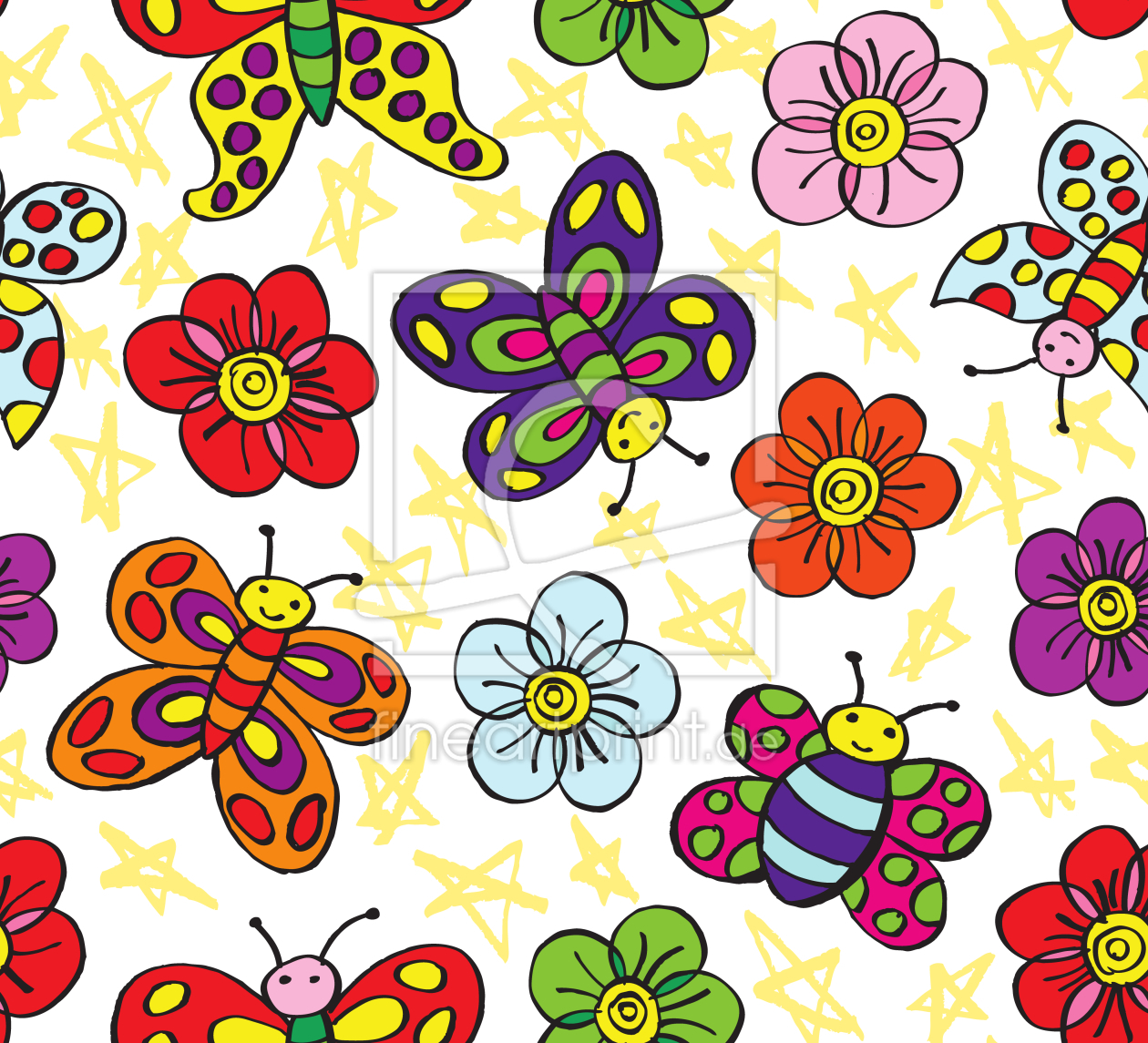 Bild-Nr.: 9007775 Blumenfreunde erstellt von patterndesigns-com