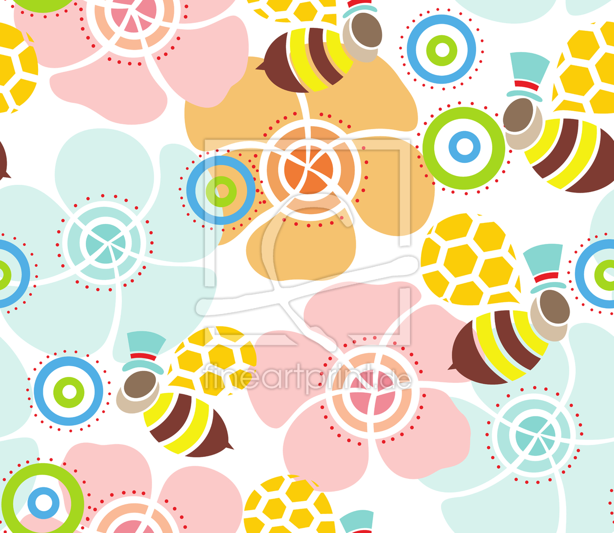 Bild-Nr.: 9007829 Eine Bienen-Sicht der Welt erstellt von patterndesigns-com