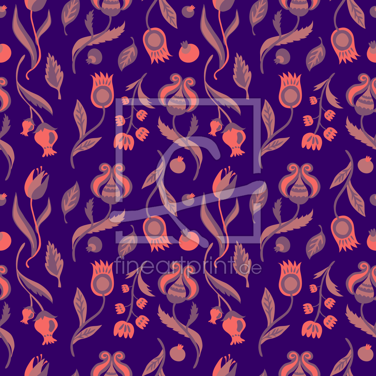 Bild-Nr.: 9007834 Folklore Blumen Traum erstellt von patterndesigns-com