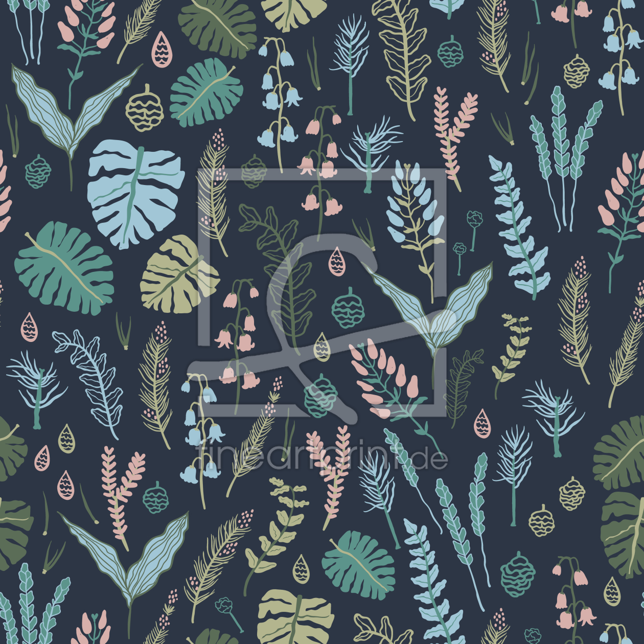 Bild-Nr.: 9007835 Nächtlicher Wald erstellt von patterndesigns-com