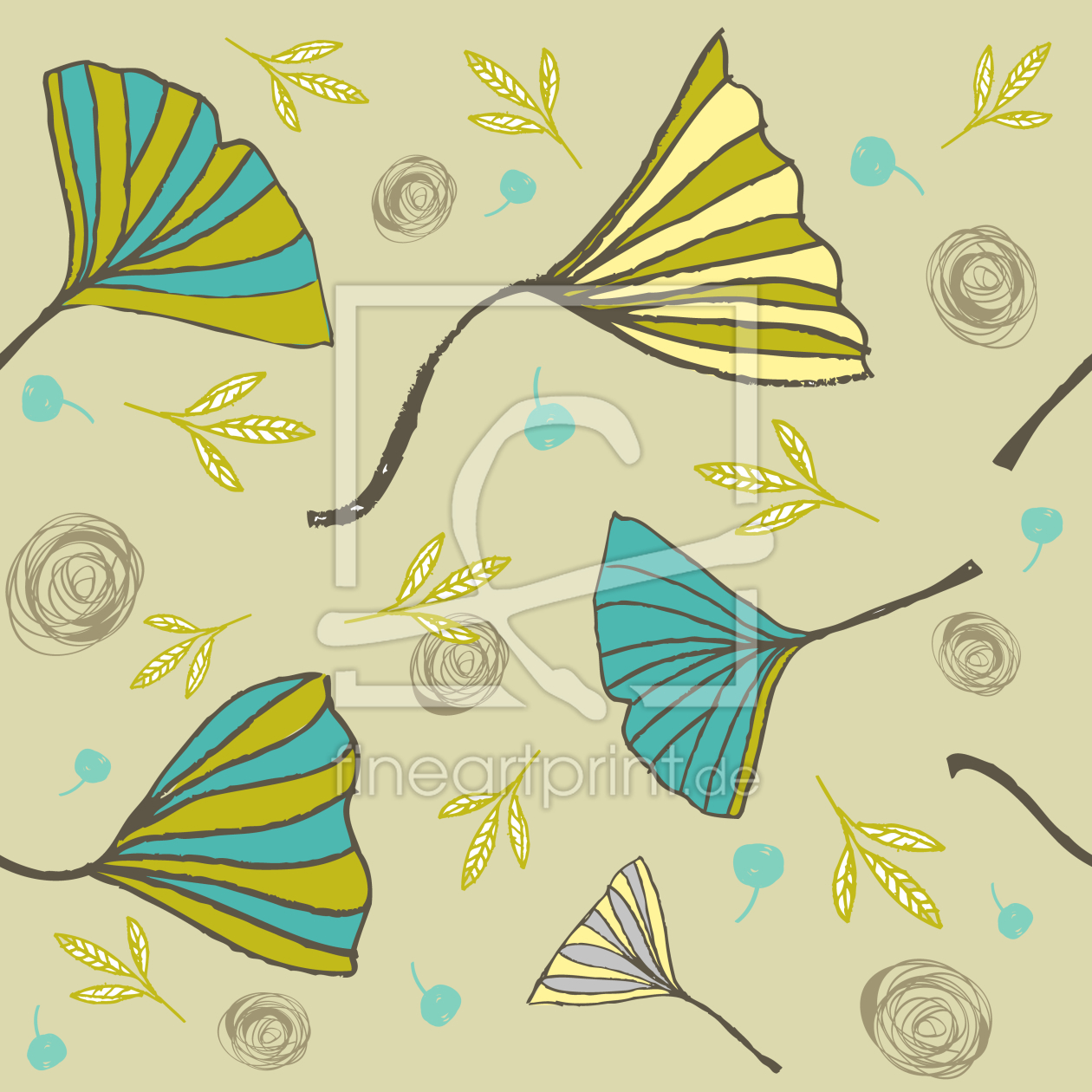 Bild-Nr.: 9007896 Ginkgo Biloba erstellt von patterndesigns-com