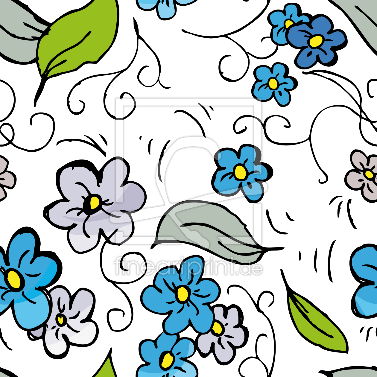 Bild-Nr.: 9007997 Blumen auf der Wiese erstellt von patterndesigns-com