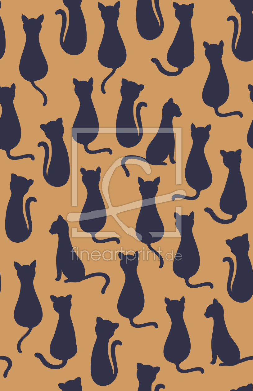 Bild-Nr.: 9008001 Katzen Silhouetten erstellt von patterndesigns-com