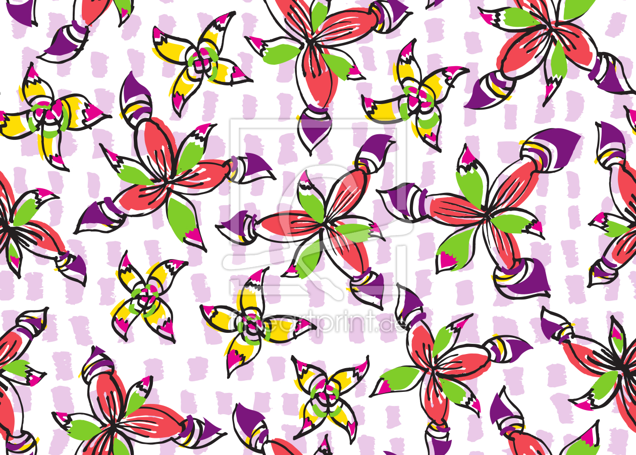 Bild-Nr.: 9008004 Peppige Blumen erstellt von patterndesigns-com