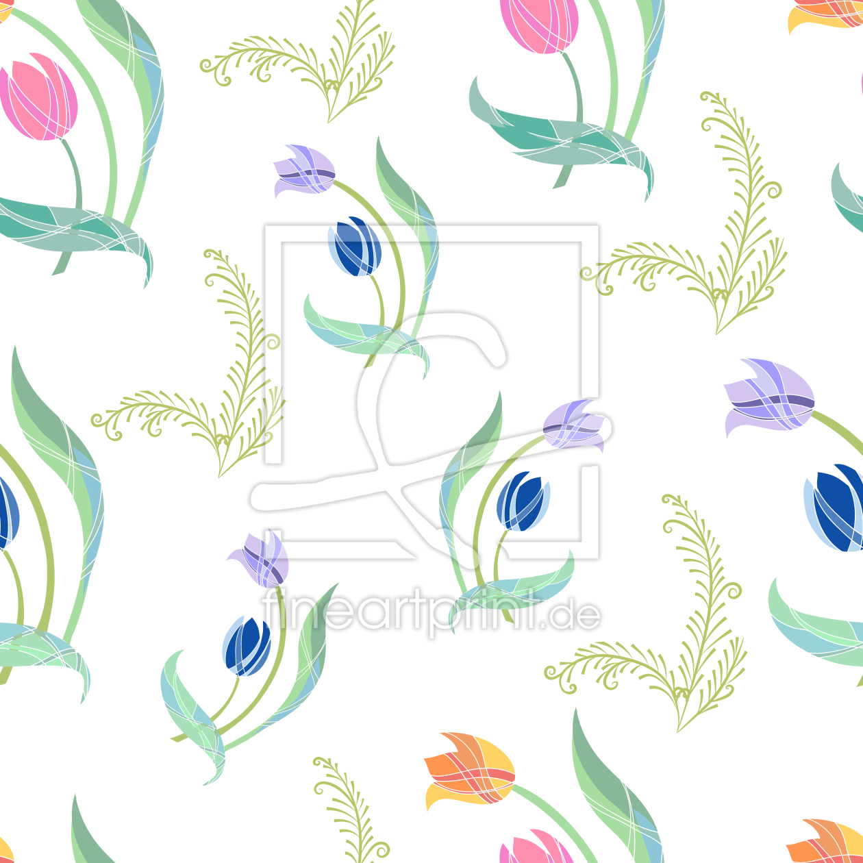 Bild-Nr.: 9008024 Zarte Tulpen erstellt von patterndesigns-com