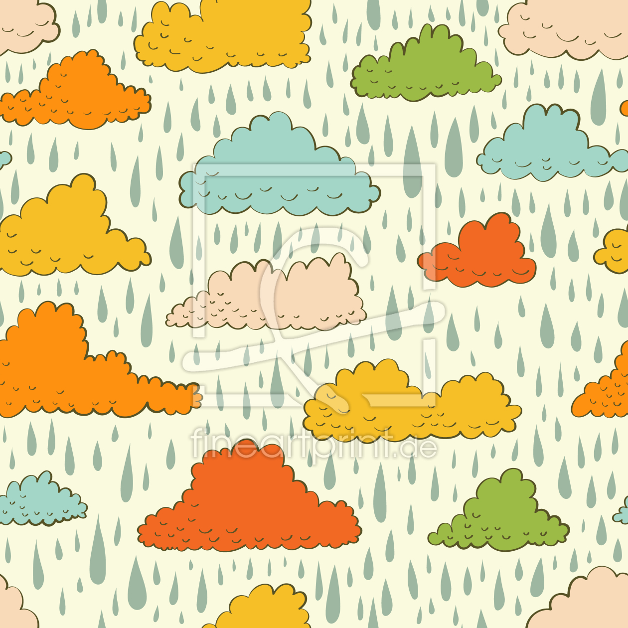 Bild-Nr.: 9008027 Wolken und Regen erstellt von patterndesigns-com