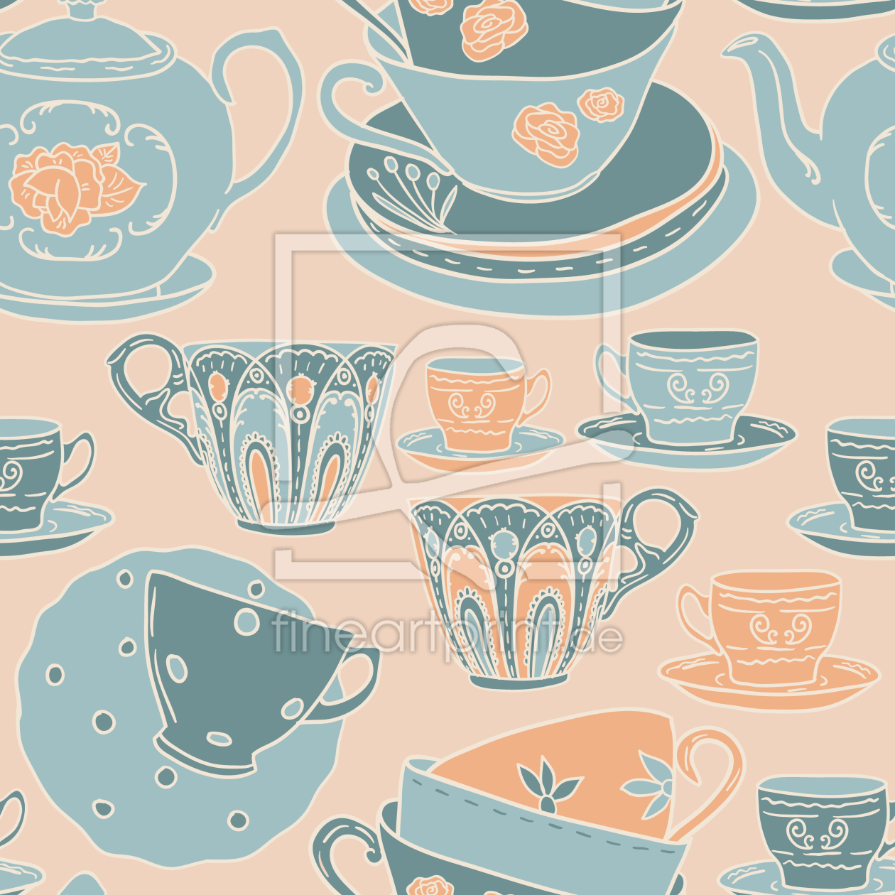Bild-Nr.: 9008060 Zeit für Tee erstellt von patterndesigns-com