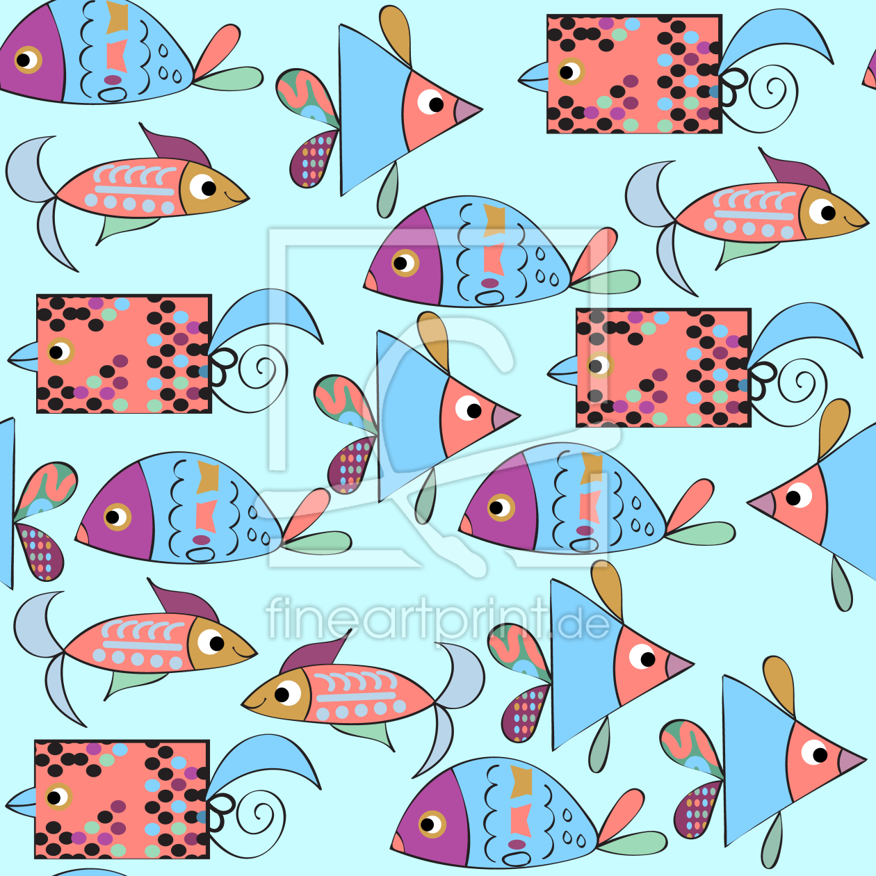 Bild-Nr.: 9008063 Fantasie Fische erstellt von patterndesigns-com