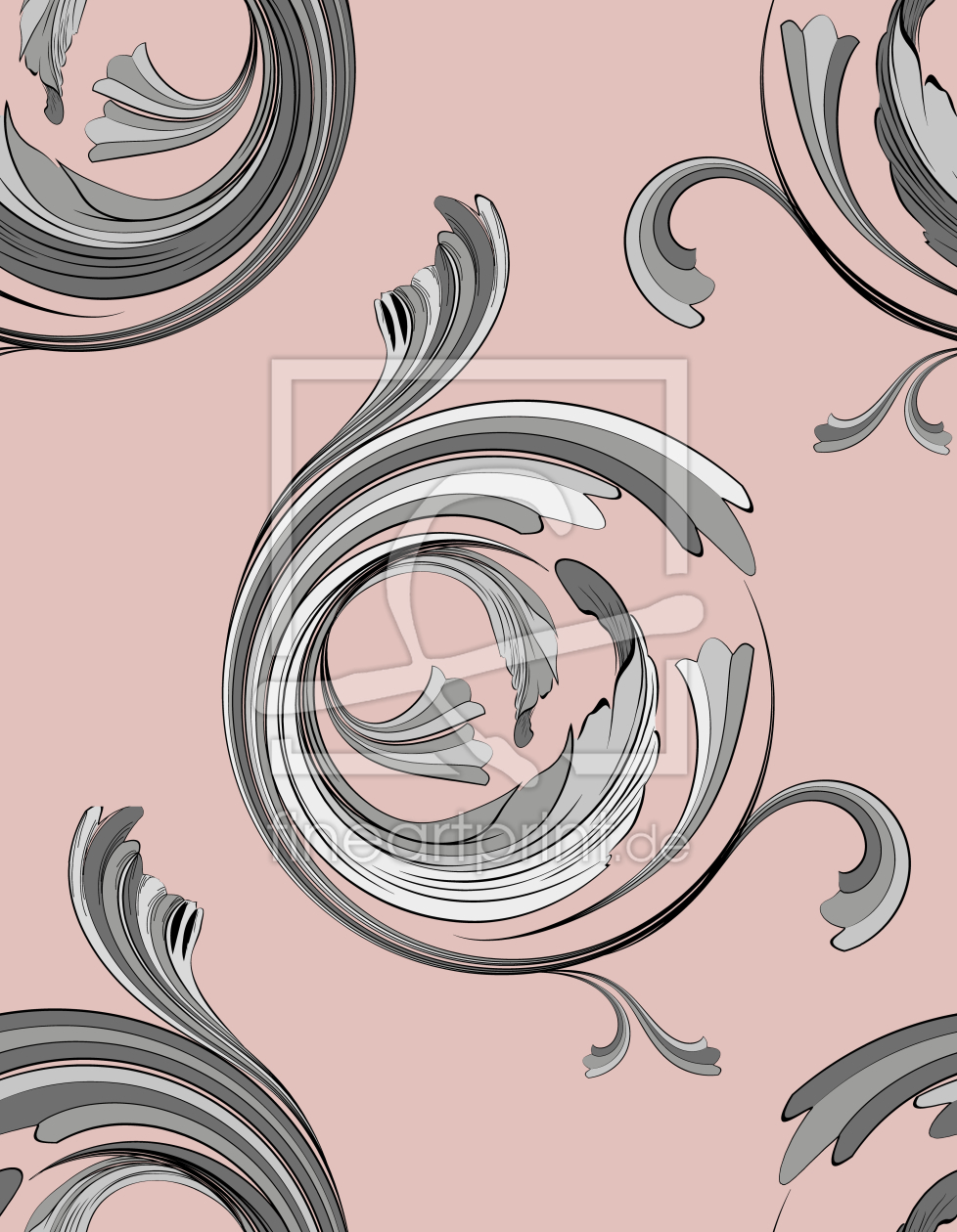 Bild-Nr.: 9008103 Schnörkel im Kreis erstellt von patterndesigns-com