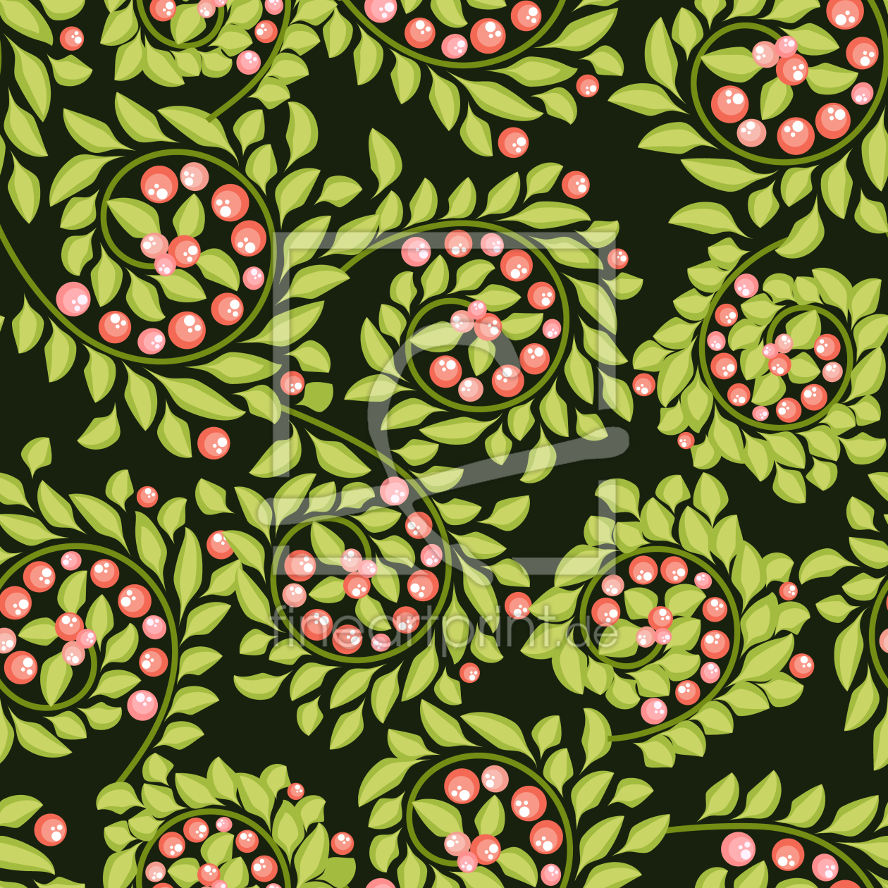 Bild-Nr.: 9008223 Saftige Beeren Auf Zweigen erstellt von patterndesigns-com