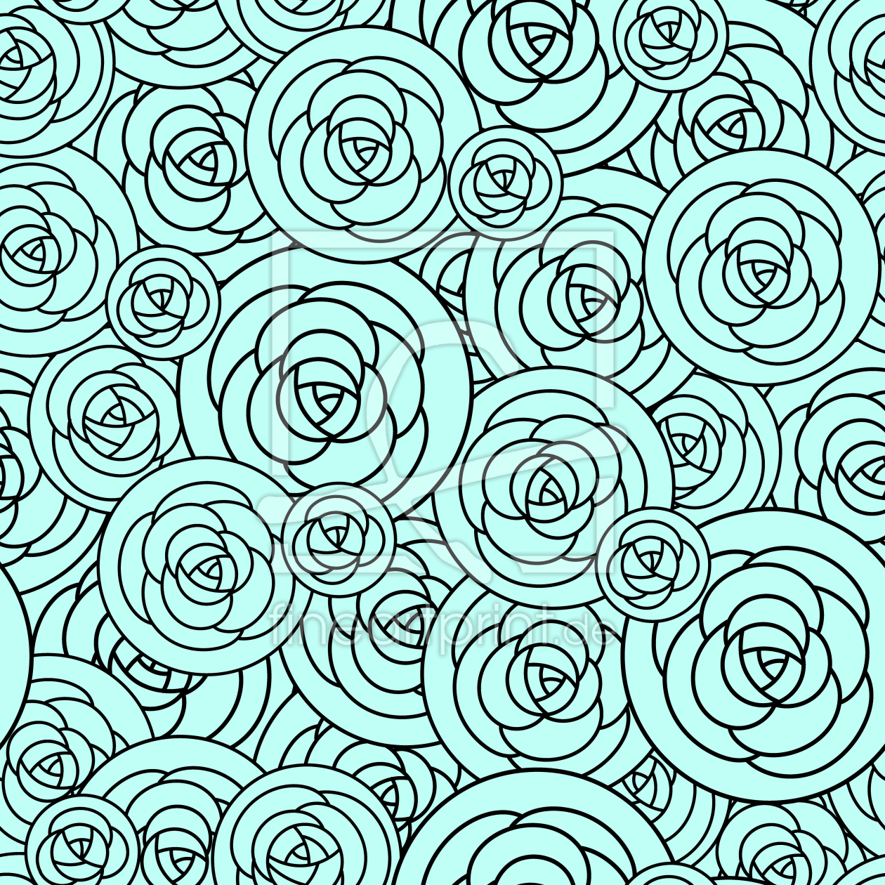 Bild-Nr.: 9008234 Rosen auf dem Teller erstellt von patterndesigns-com