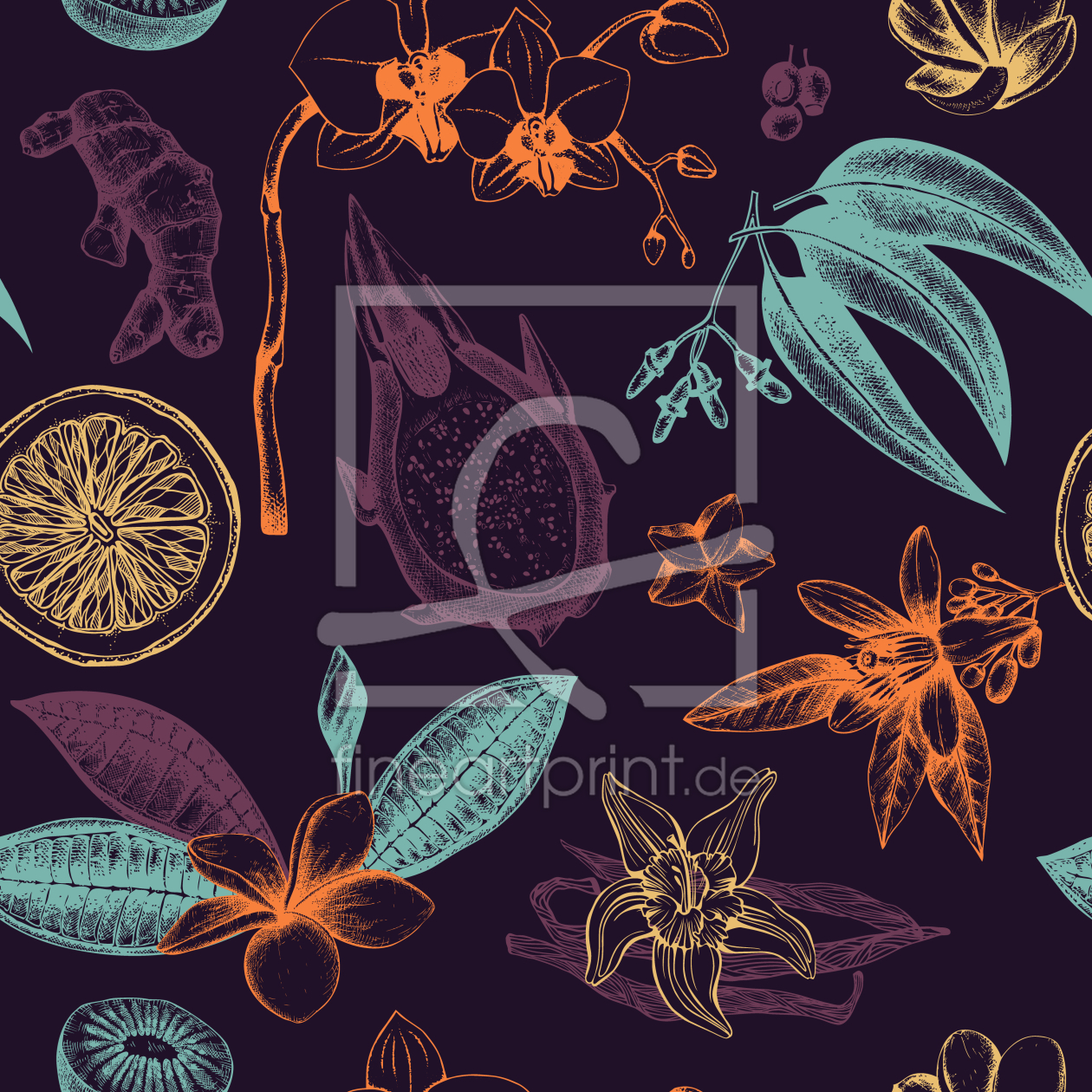 Bild-Nr.: 9008245 Exotische Pflanzen erstellt von patterndesigns-com